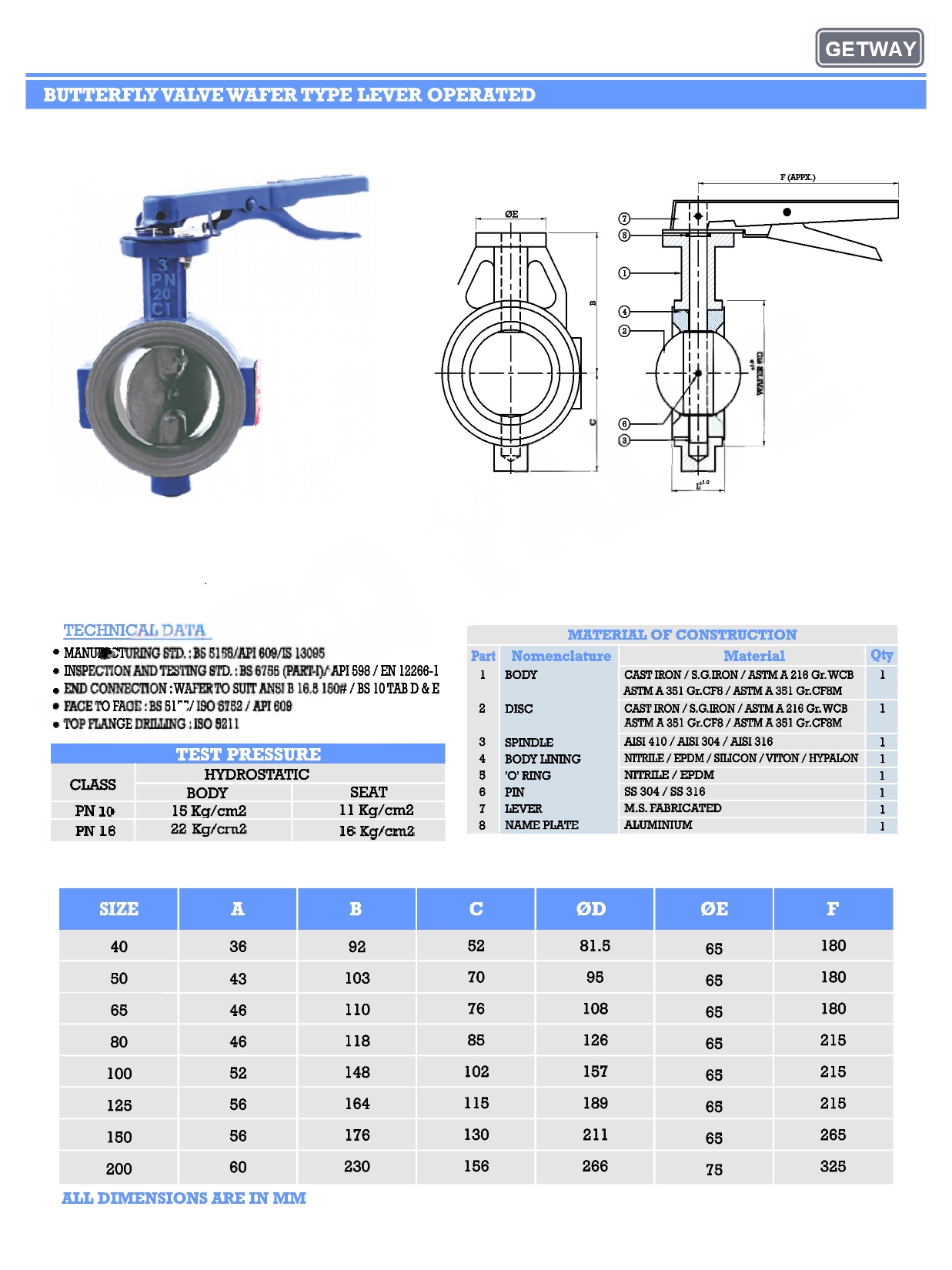 wafer-type-butterfly-valve